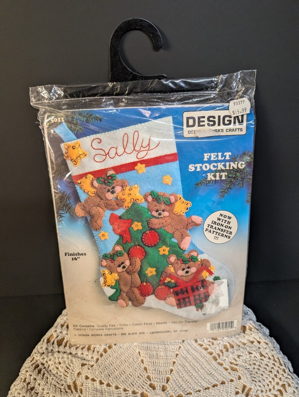 New Craft Design Felt Applique 16” Stocking Kit